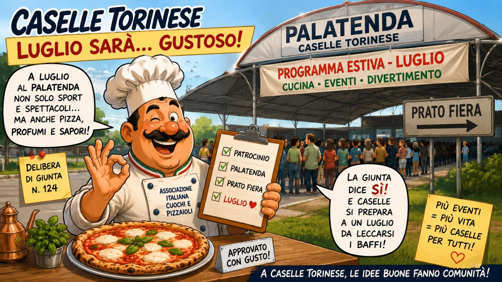 8 Luglio tra pizze, cantieri e strisce appena dipinte