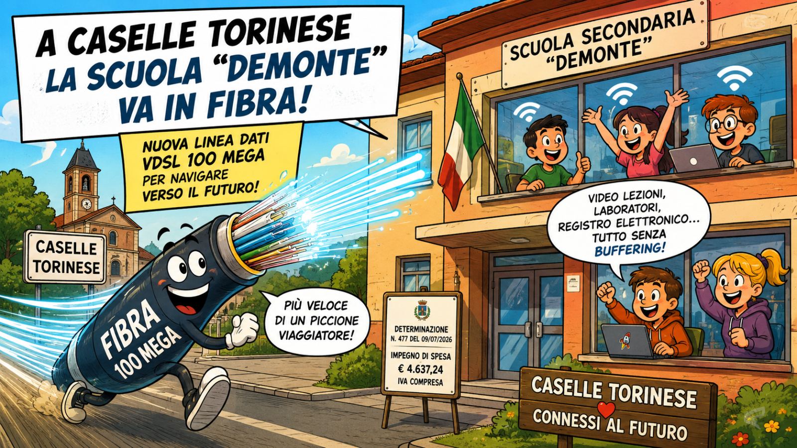 9 Luglio : un giorno in Comune tra bambini, internet veloce, patenti e bilanci