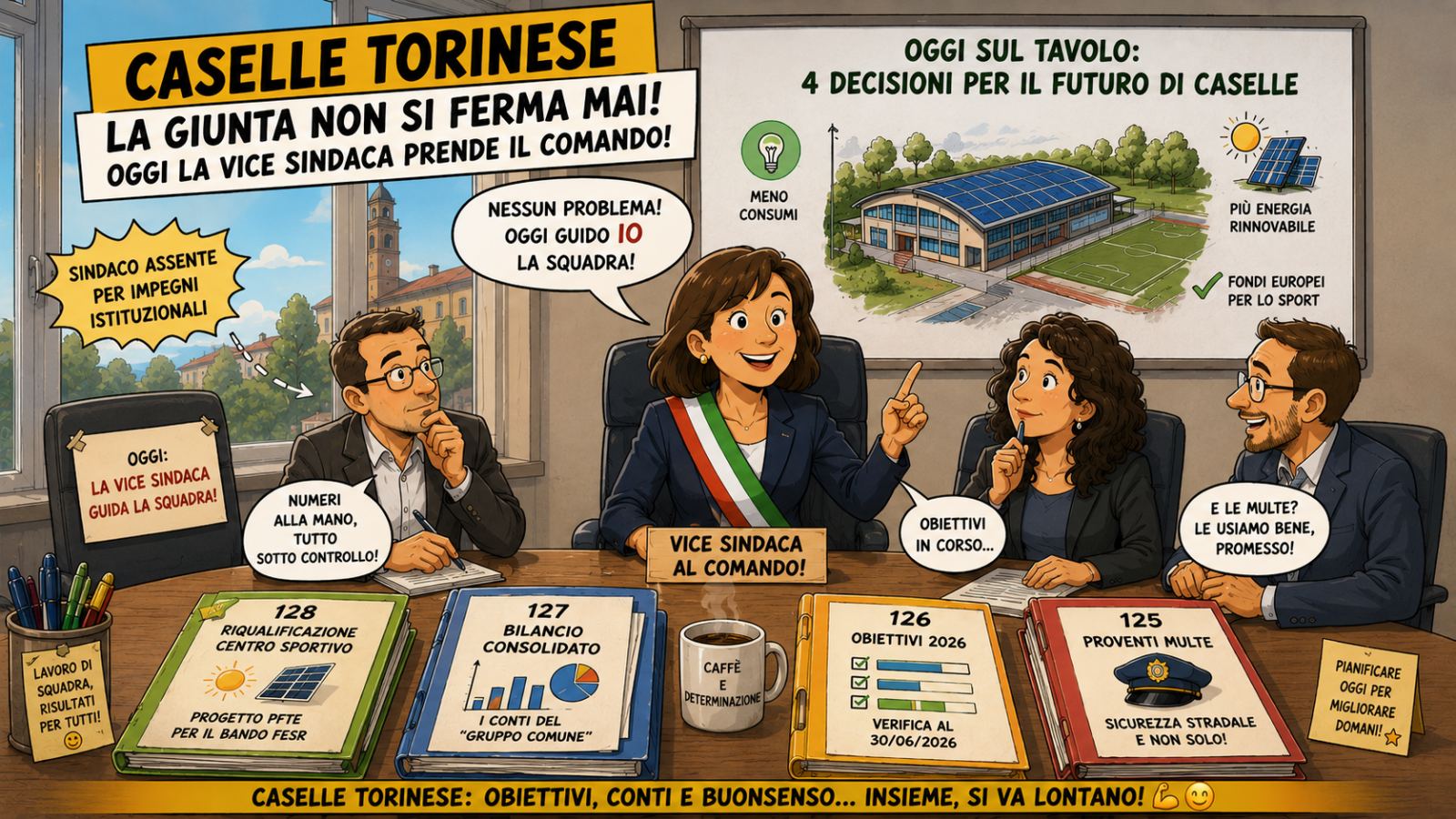 15 Luglio La Giunta guarda avanti: energia, bilanci e sicurezza stradale nelle delibere del giorno