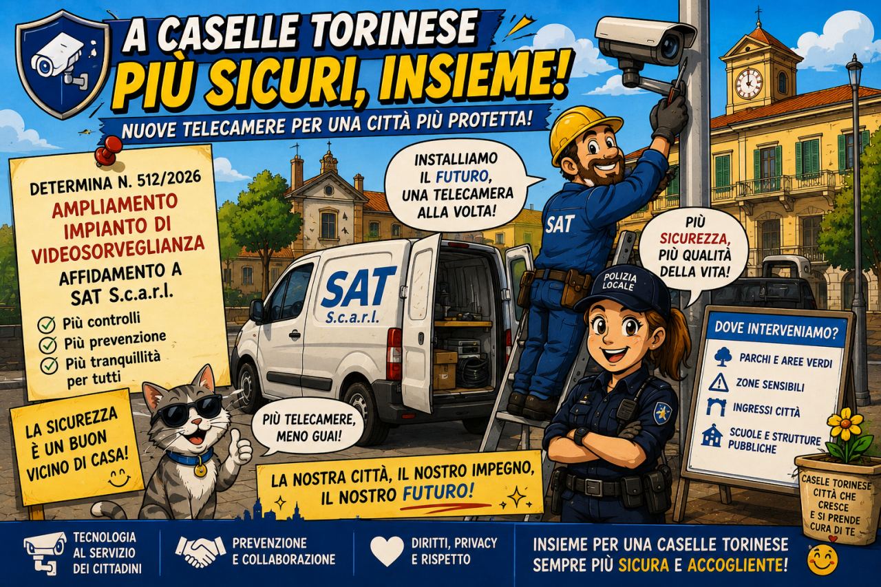 24 Luglio Caselle Torinese: tra scuole che crescono, parcheggi gratis e nuove telecamere