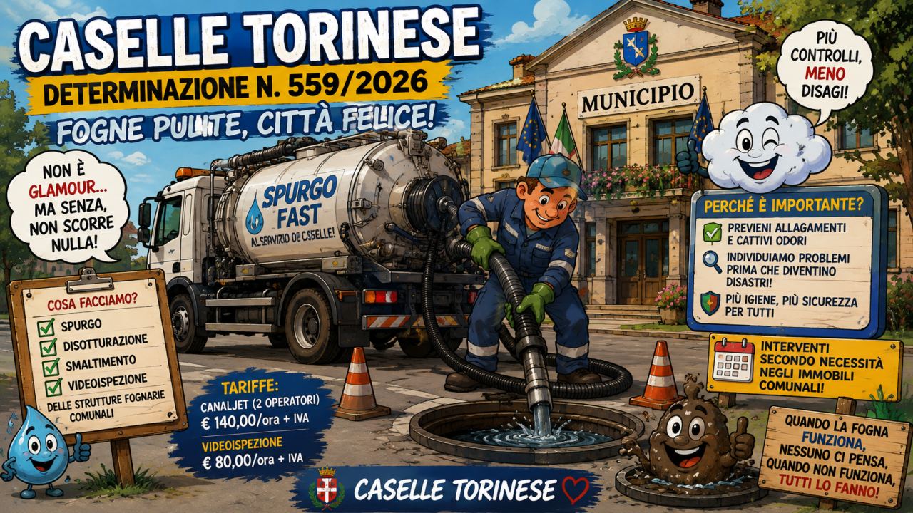Caselle Torinese, il Comune non va in ferie: scuole, cantieri, centri estivi e fogne nel menù del 6 agosto