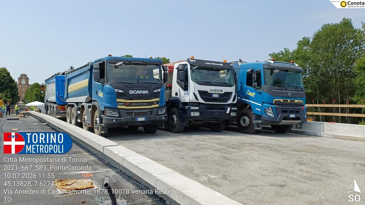 #stradecittametroto #venariareale #ponte #ceronda 🚧A Venaria Reale sta…