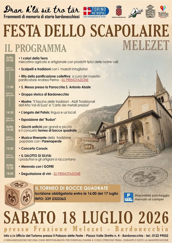 ✅Sabato 18 luglio al Melezet torna invece la tradizionale Festa dello…