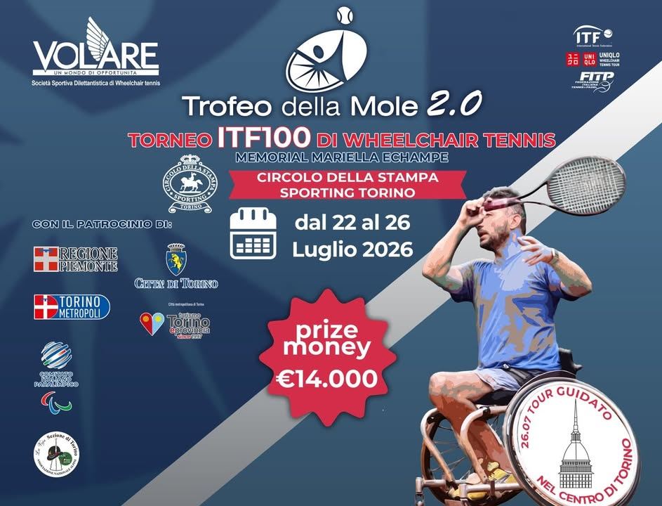 🎾Torna il Trofeo della mole 2.0 – ITF 100! 💥Dal 22 al 26 luglio il Circolo…