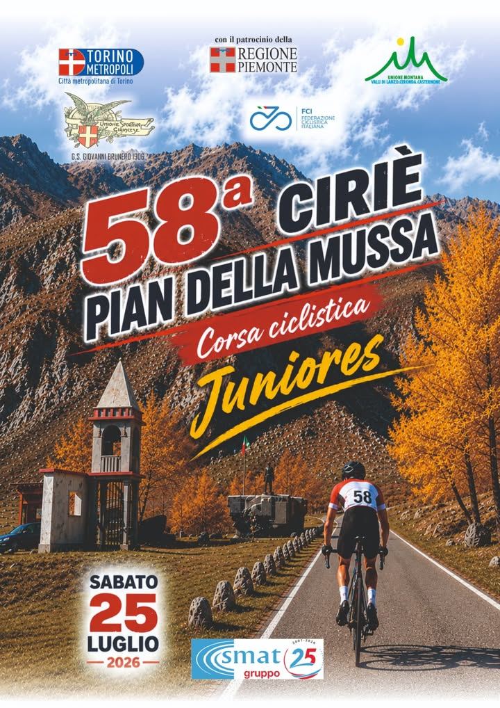 🚴‍♂️ 🚴‍♂️ 🚴‍♂️ SABATO 25 LUGLIO SI CORRE LA CIRIÈ-PIAN DELLA MUSSA Sabato 25…
