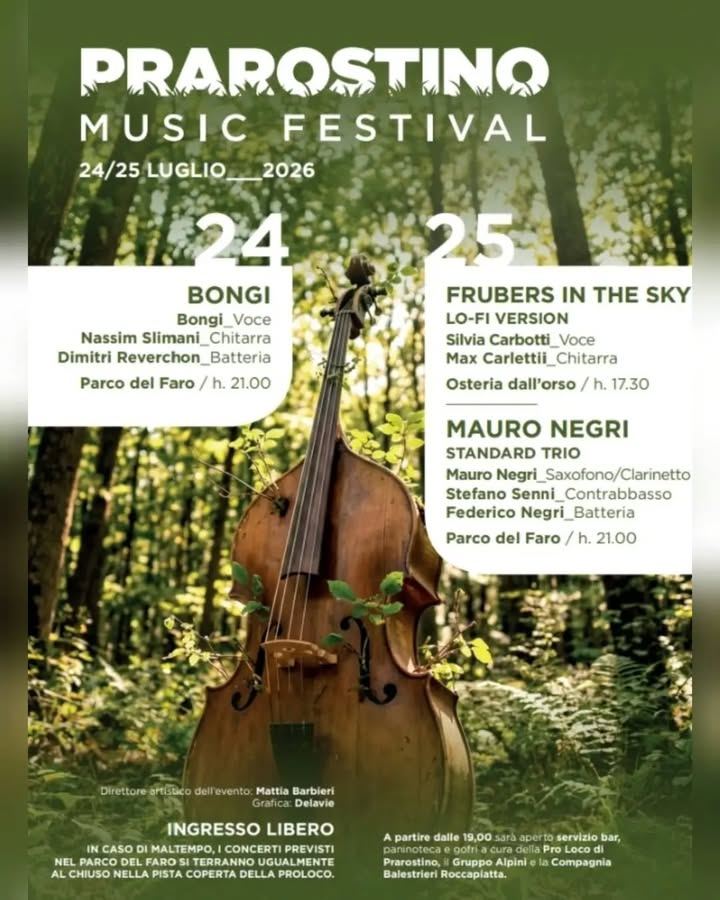 🎶Nell’ultimo fine settimana di luglio il ComunediPrarostino si propone agli…