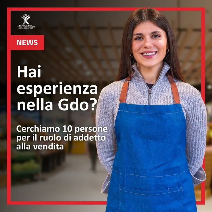 Hai esperienza nel settore della Grande distribuzione? 🛒 Cerchiamo 10 figure…