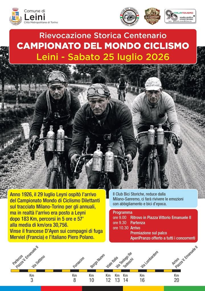 🚴‍♂️🚴‍♂️ QUANDO LEINI OSPITO' IL CAMPIONATO DEL MONDO DILETTANTI 🚴‍♂️🚴‍♂️…