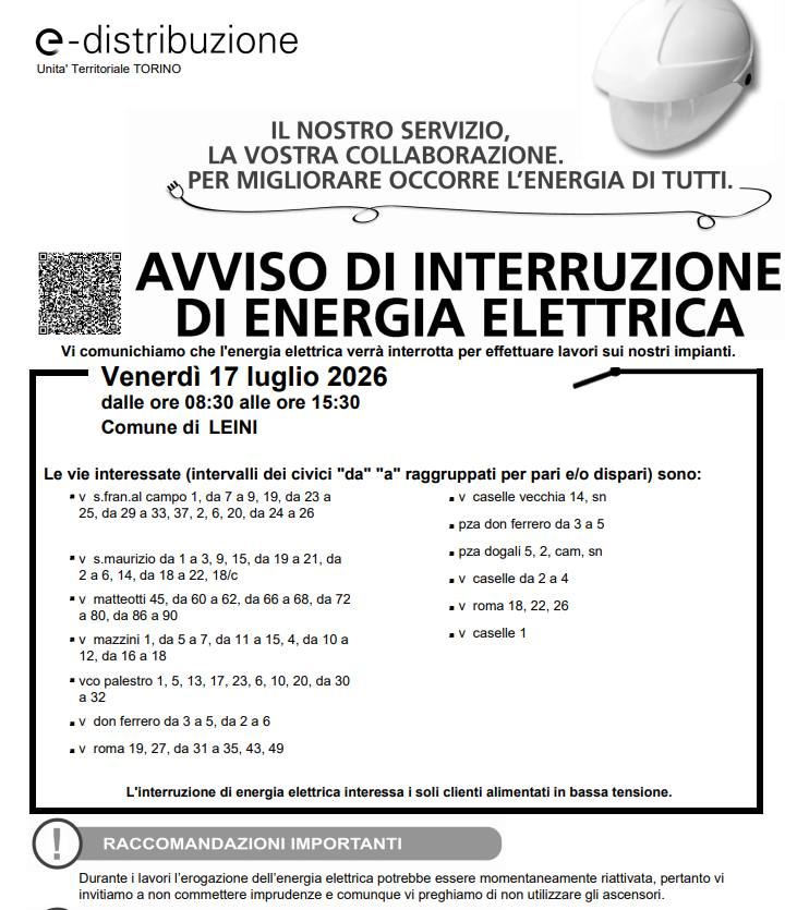 ❌❌ INTERVENTI SULLE STRADE ❌❌ Per consentire dei lavori da parte di Provana…