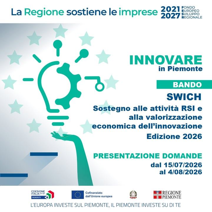 📢 Aggiornamenti importanti per il bando SWICH - Edizione 2026 della Regione…