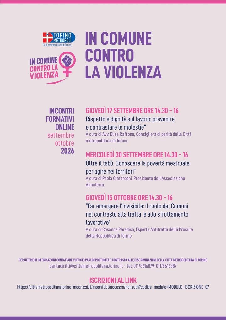 ✅ Inizia giovedì 17 settembre la seconda edizione del ciclo di incontri online…