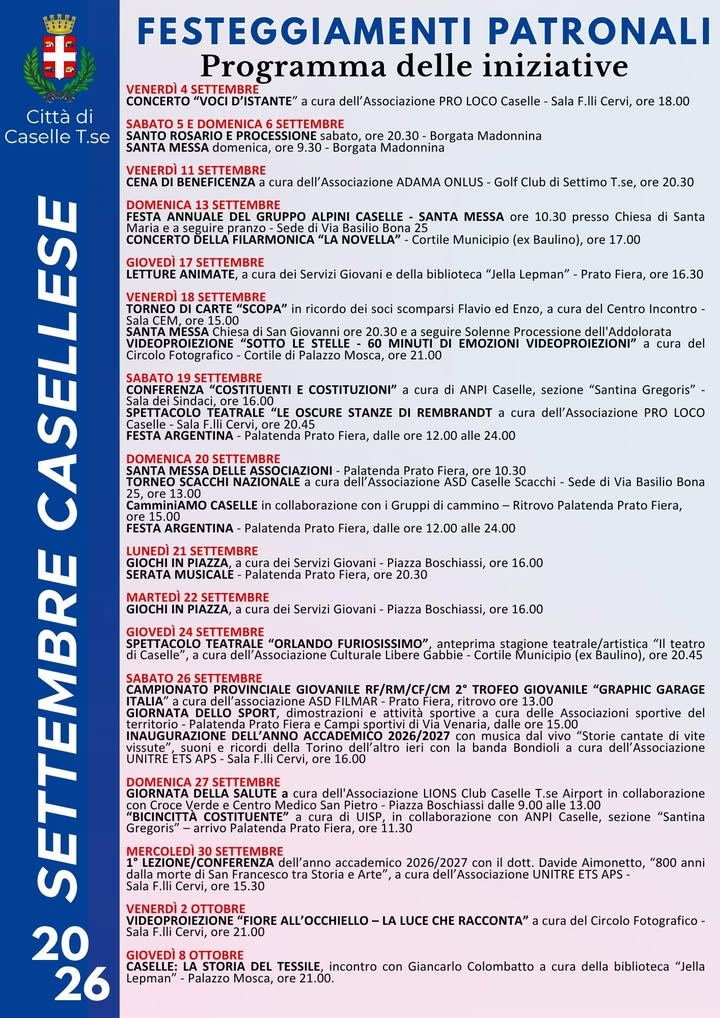 Settembre Casellese 2026