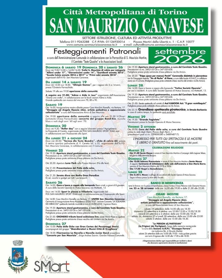 ✨È tutto pronto per la Festa Patronale 2026, organizzata dall'Amministrazione…