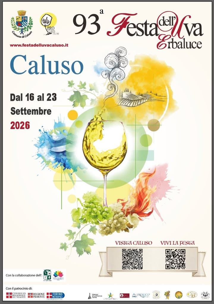 🍇La storica Festa dell’Uva di Caluso, patrocinata e sostenuta dalla Città…