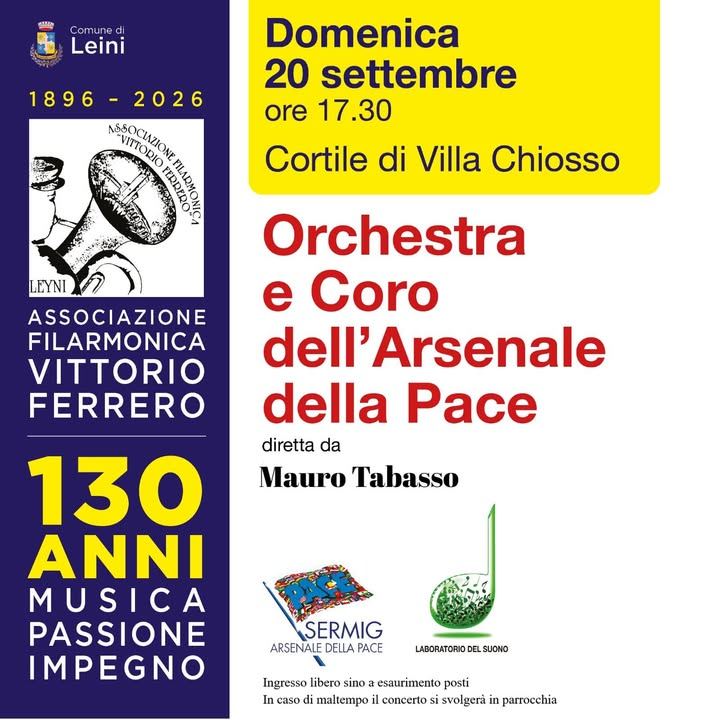 🎶🎶 CONCERTO DELL'ORCHESTRA E DEL CORO SERMIG 🎶🎶 A chiudere le celebrazioni per…