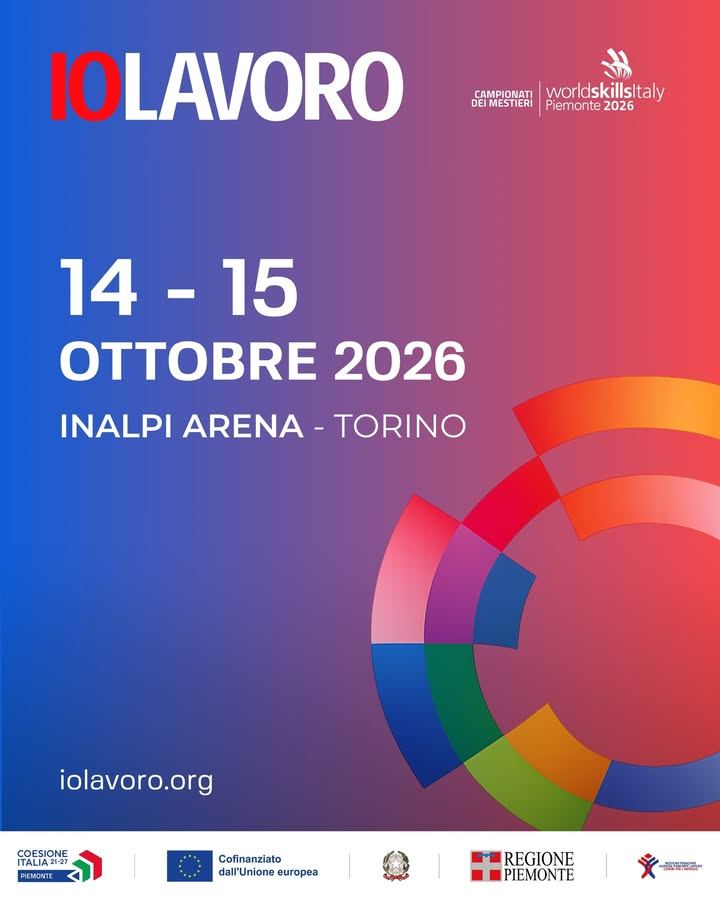 📣 IOLAVORO torna a Torino! 📅 14 e 15 ottobre 2026 📍 Inalpi Arena, Torino Due…