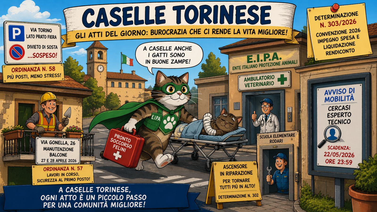 23 Aprile tra gatti eroici, balconi in cura e parcheggi ribelli