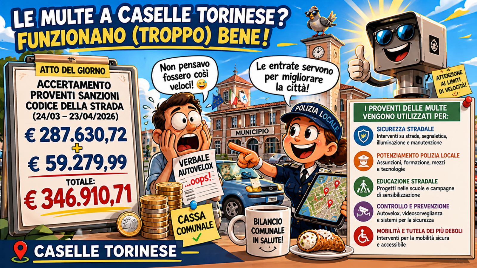 4 Maggio, tra multe, lavori e radio, il Comune non resta mai in silenzio