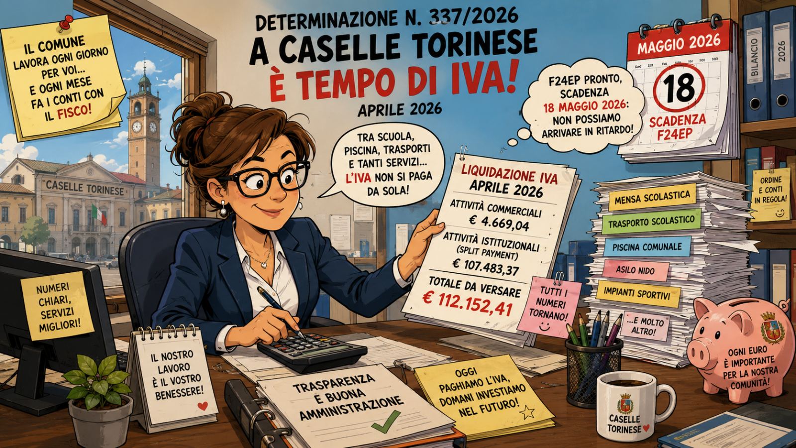 11 Maggio Caselle tra IVA, cantieri e stampanti affamate: il diario quotidiano della burocrazia che non dorme mai