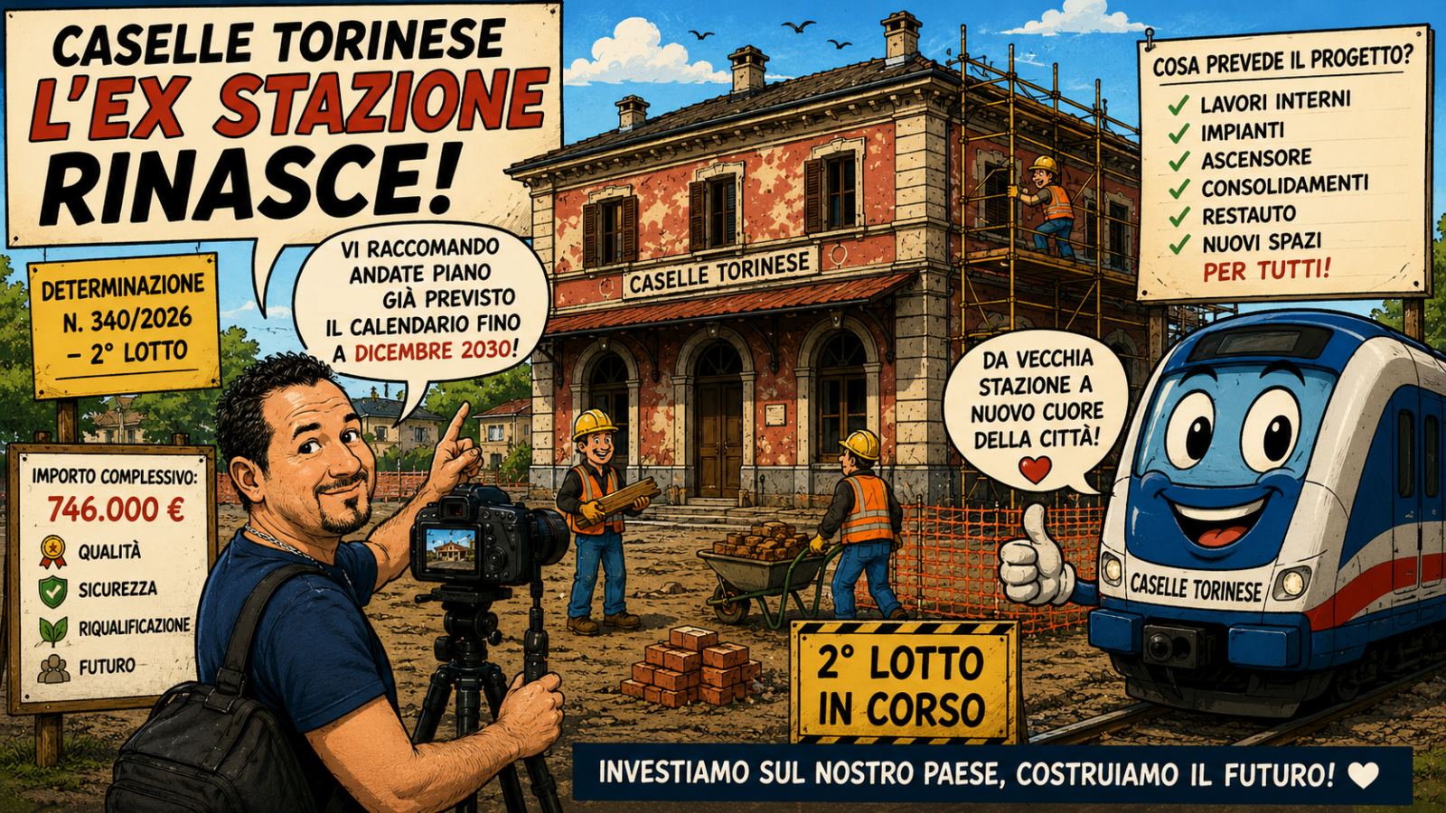 12 maggio, 13 atti e un’ex stazione che sogna una seconda vita