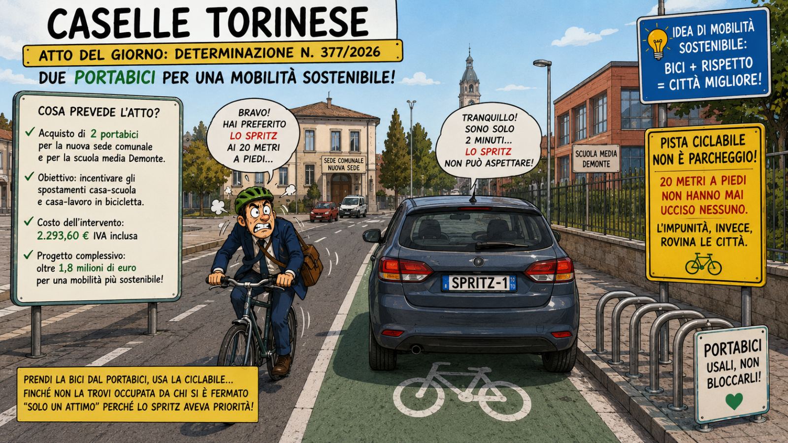 25 Maggio Campi sportivi, portabici e spending review