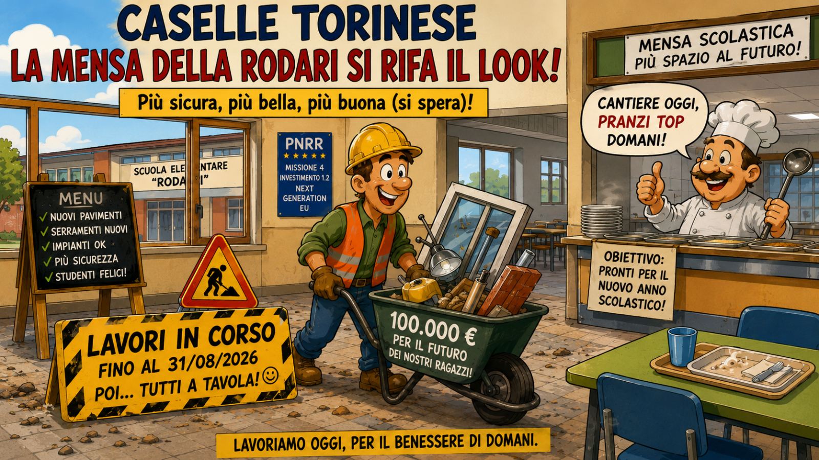 16 Giugno, la mensa va in modalità restyling e il tesoriere chiede qualche mese in più