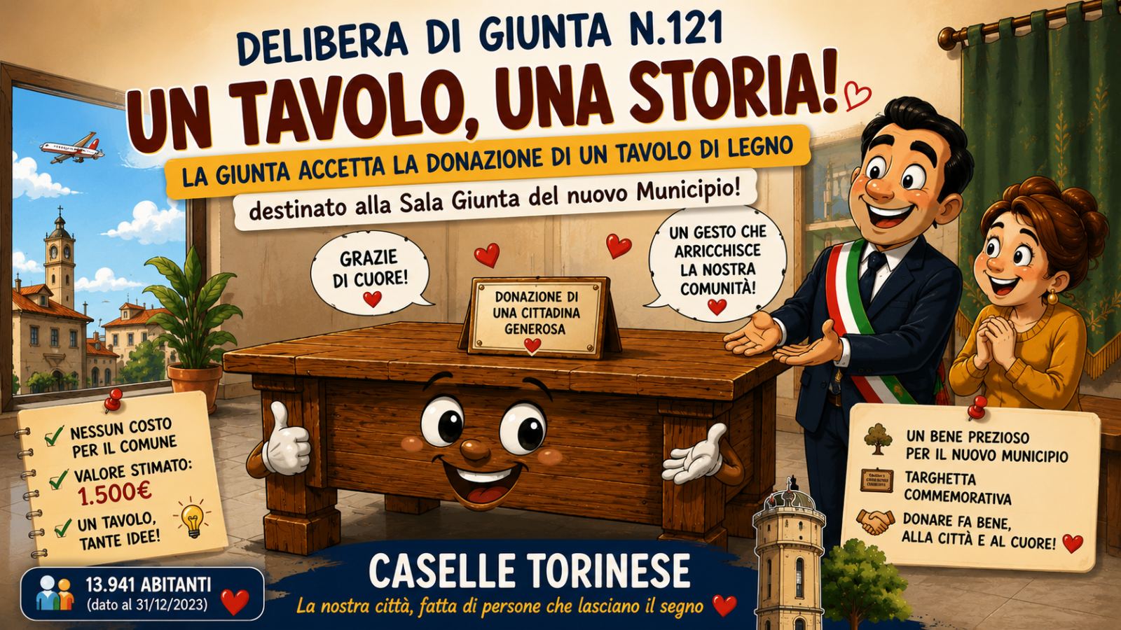 3 Luglio, Una giornata di atti a Caselle Torinese: urbanistica, fibra, privacy e un tavolo speciale