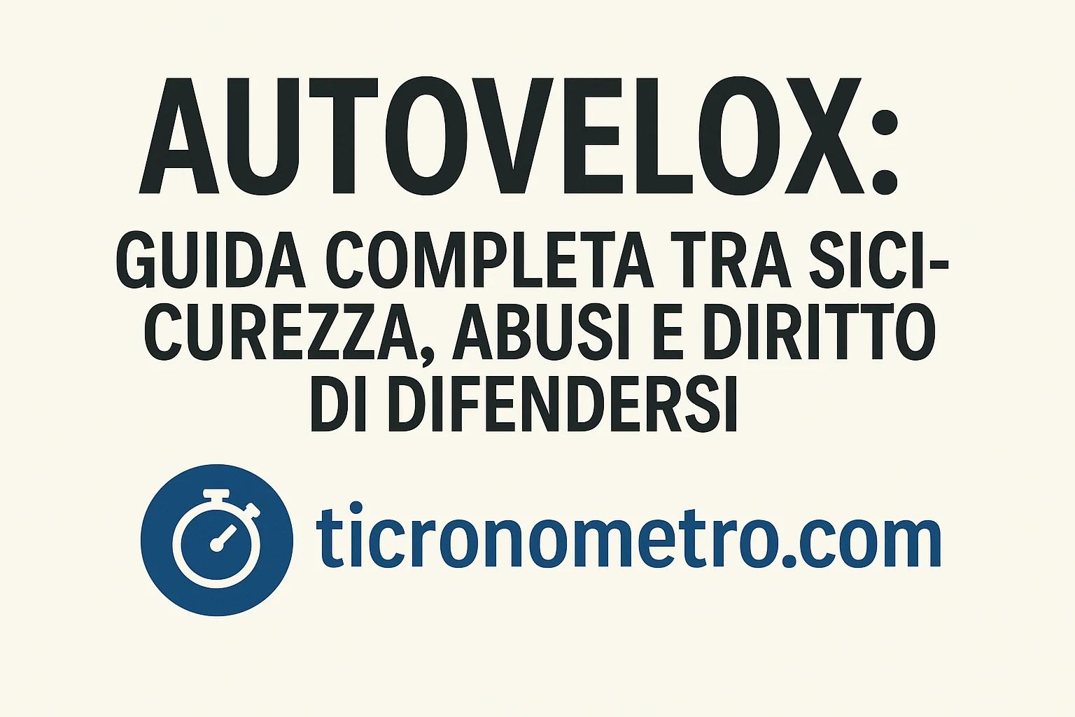 Multe da autovelox: guida completa per cittadini consapevoli