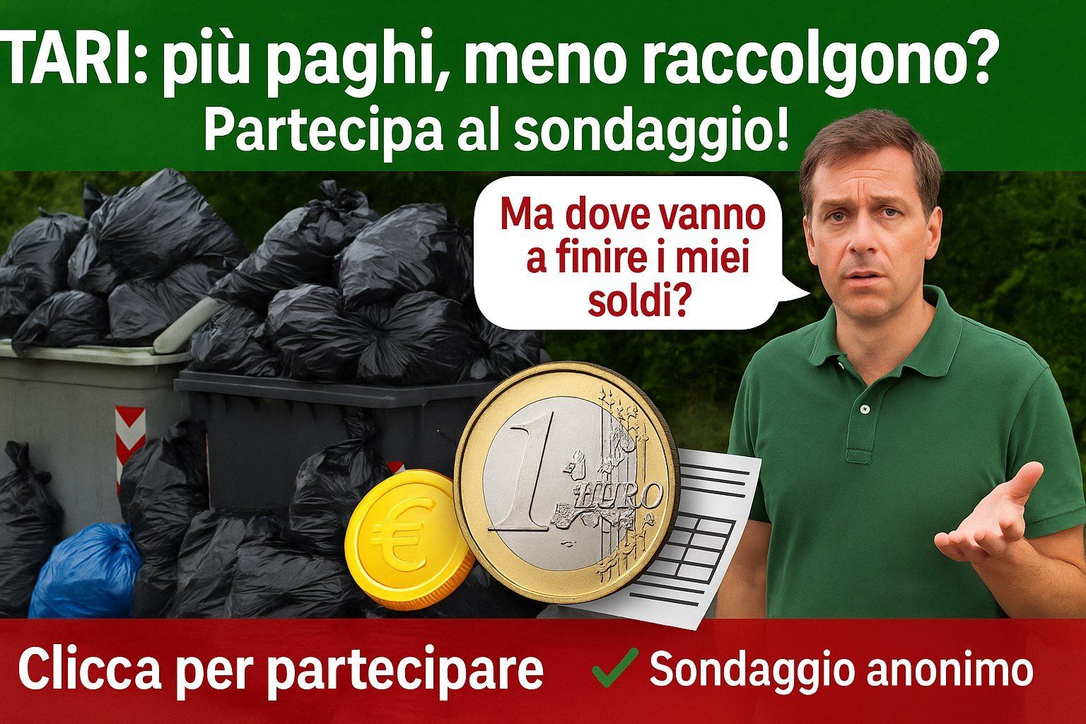 La TARI aumenta? Anche la nostra voglia di sapere cosa ne pensate