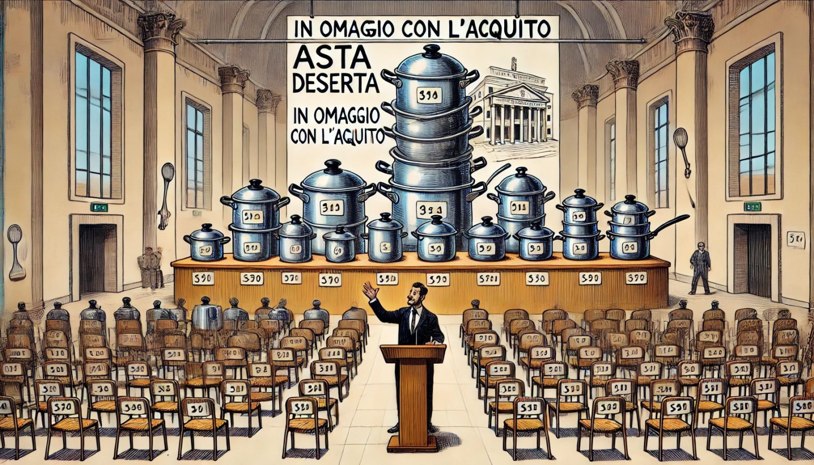 4 marzo, Caselle: tra matrimoni, fioriere ribelli e aste deserte (in attesa di omaggiare batterie di pentole! per invogliare?)