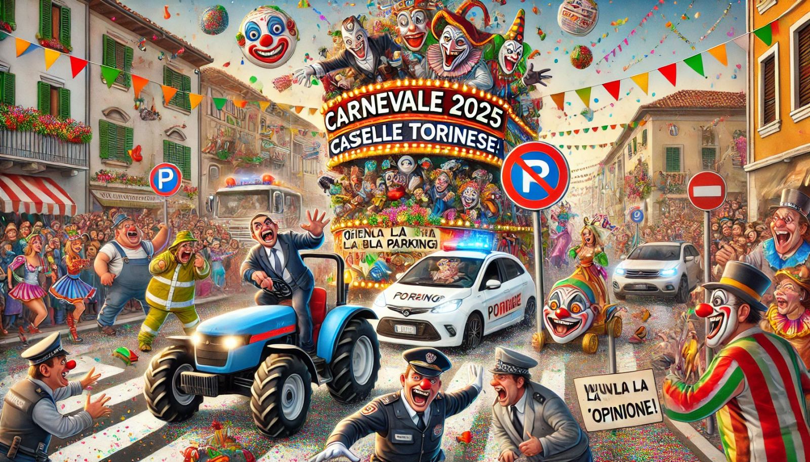 19 Febbraio, Caselle tra Carnevale, straordinari e cantieri: una città che non si ferma (tranne quando c’è divieto di sosta)