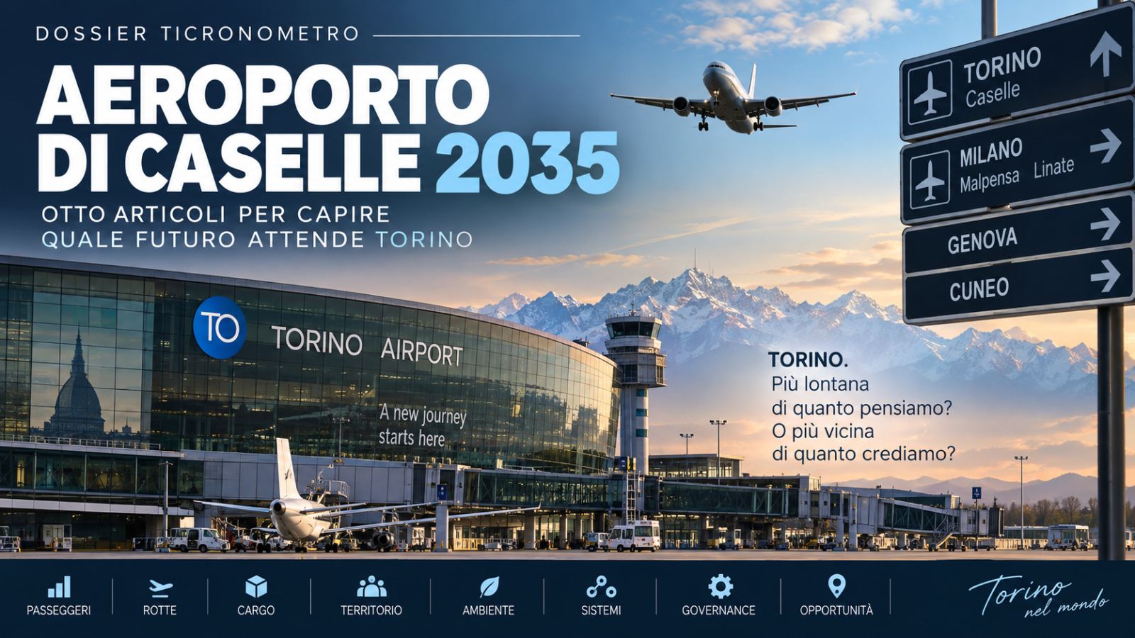 Aeroporto di Torino 2035: il timore è diventare più piccoli. Ma il Piano Nazionale immagina un’altra Torino