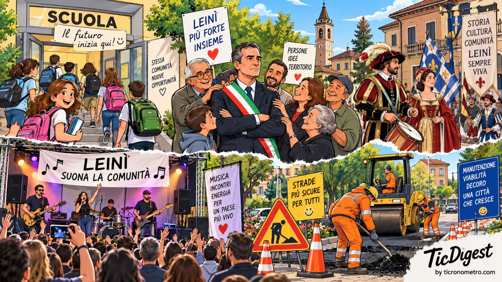 Leinì: tra scuola, cultura e lavori pubblici, una settimana di impegni e iniziative
