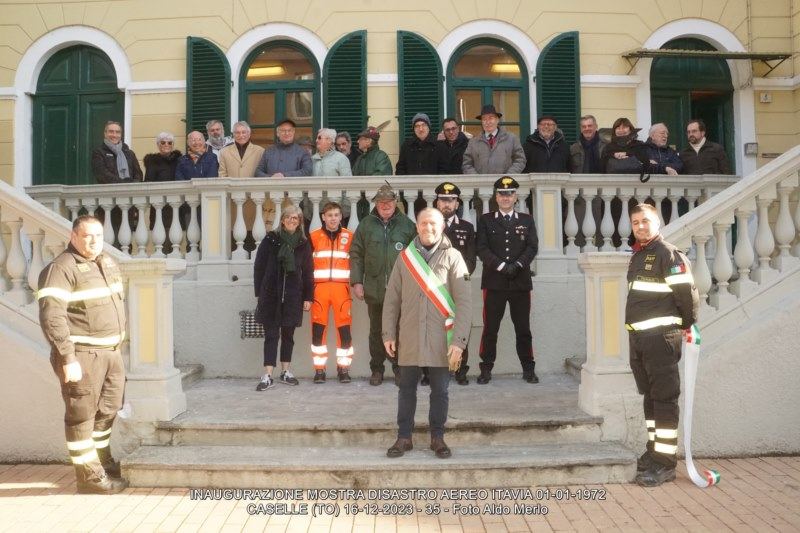 Inaugurata la mostra dedicata alla sciagura aerea del 74